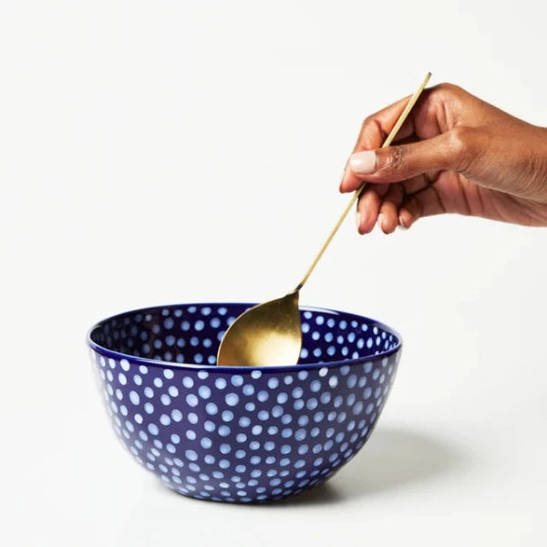 Jones &amp; Co Chino Bowl Blue Spot