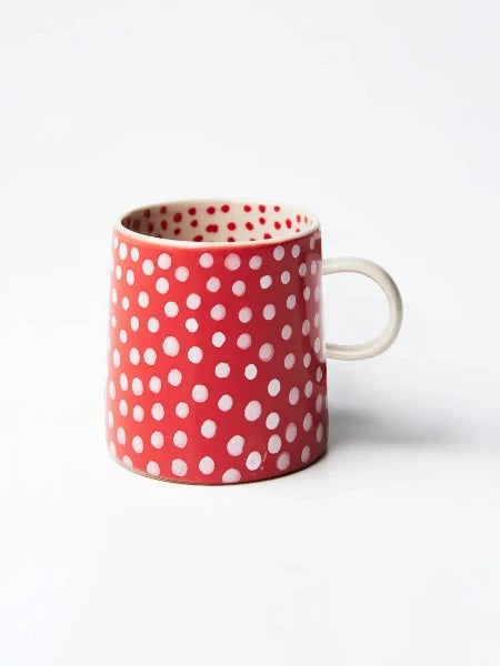 Jones &amp; Co Chino Espresso Cup Red Spot