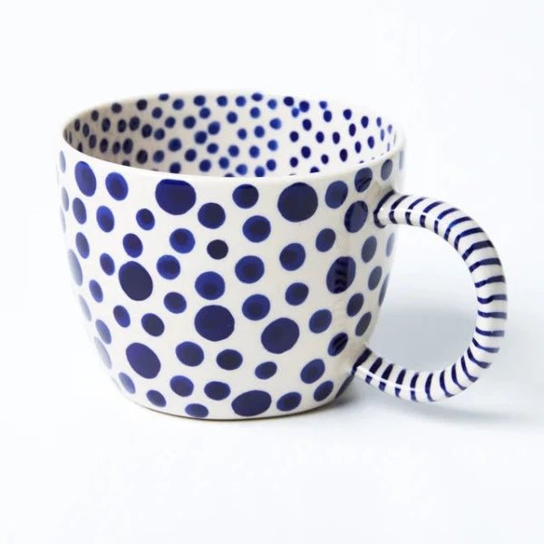 Jones & Co Chino Mug Navy Spot