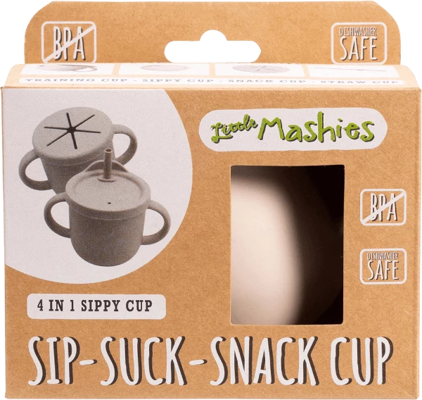 Little Mashies Silicone Sippy & Snack Cup 4-in-1