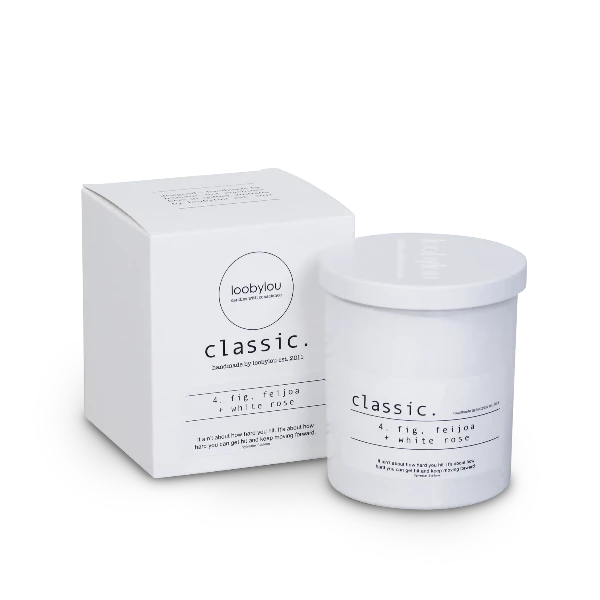 Loobylou 04. Classic Candle Fig, Feijoa & White Rose