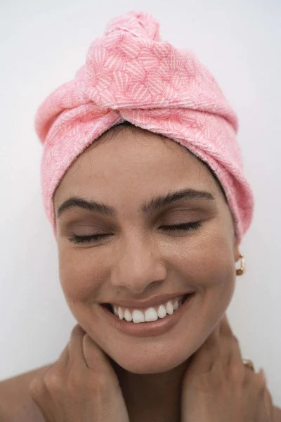 Louvelle Riva Hair Towel Wrap in Sweet Shells