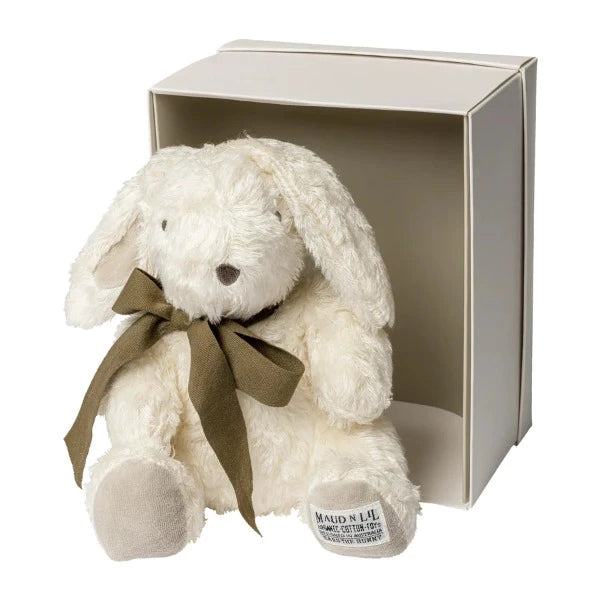 Maud n Lil Boxed Fluffy Flopsy Bunny White