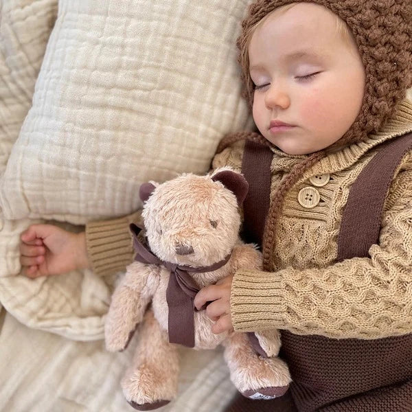Maud n Lil Boxed Mini Fluffy Teddy Bear Brown