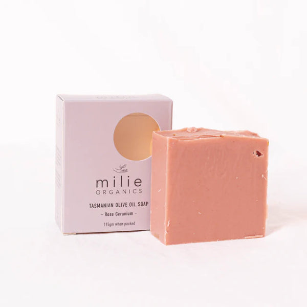 Milie Organics Rose Geranium Soap