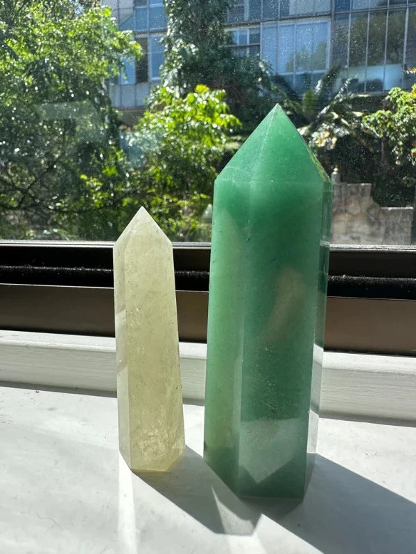 Moon Rituals Large Green Aventurine Crystal Tower Abundance, Confidence &amp; Success