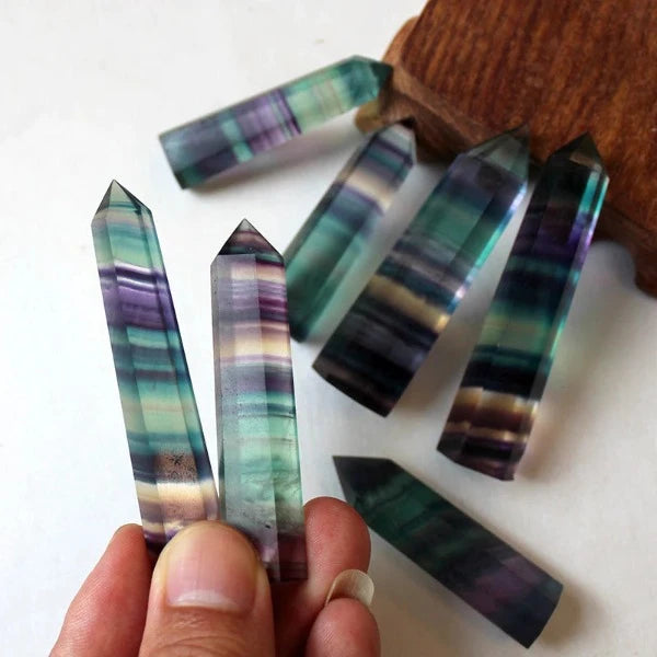 Moon Rituals Rainbow Fluorite Crystal Tower