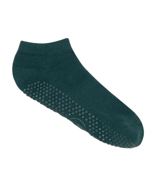 Move Active Classic Low Rise - Green Grip Socks L