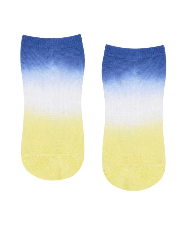 Move Active Classic Low Rise - Indigo Lime Ombre Grip Socks M