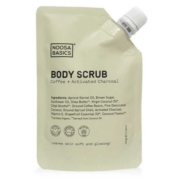 Noosa Basics Body Scrub Coffee + Activated Charcoal 