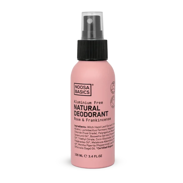 Noosa Basics Natural Deodorant Spray Rose &amp; Frankincense
