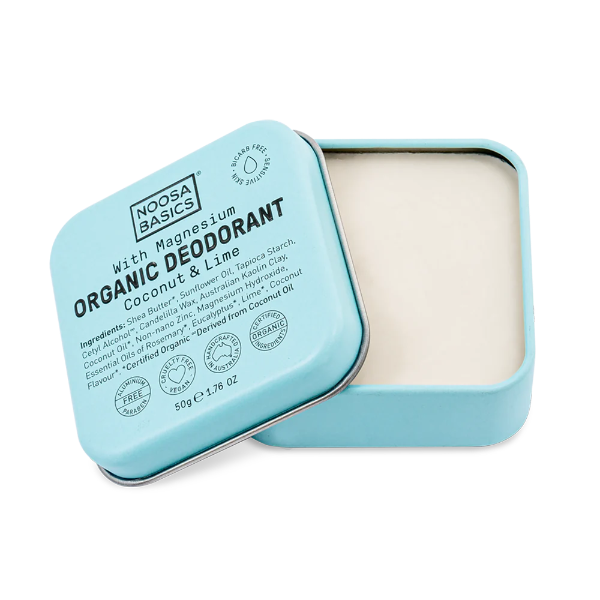Noosa Basics Deodorant Cream in Tin Coconut &amp; Lime 50g