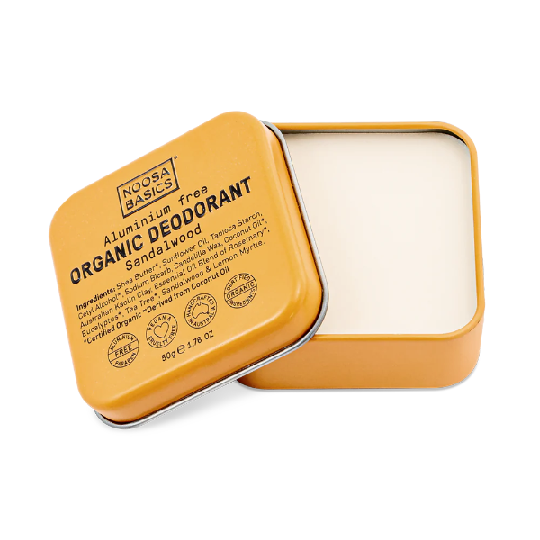Noosa Basics Deodorant Cream in Tin Sandalwood 50g