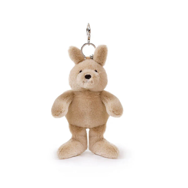 O.B Designs Kip Kangaroo Bag Charm (Vegan Angora)