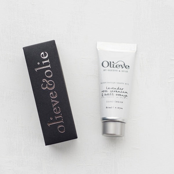 Olieve &amp; Olie Hand Cream Lavender, Rose Geranium and Sweet Orange 80ml