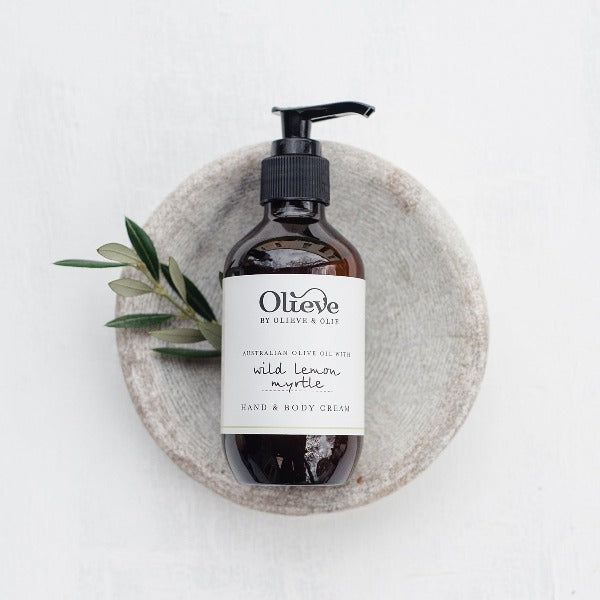 Olieve &amp; Olie Hand &amp; Body Cream Wild Lemon Myrtle 200ml