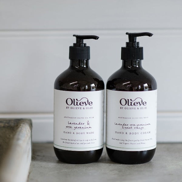 Olieve &amp; Olie Hand &amp; Body Wash Lavender &amp; Rose Geranium 500ml