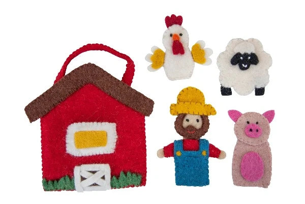 Pashom Farmyard Playbag with Finger Puppets