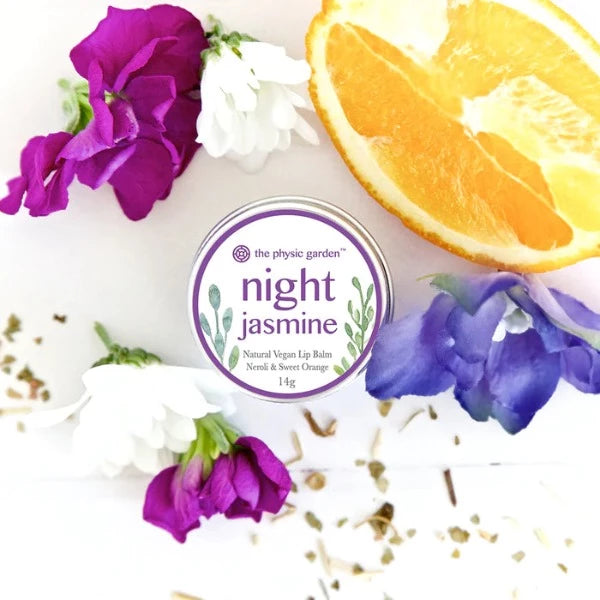 Physic Garden Natural Vegan Lip Balm Night Jasmine