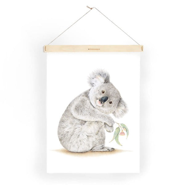Popcorn Blue Koala Barangaroo Tea Towel