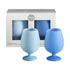 Porter Green Silicone Unbreakable Wine Glasses Stemn Sky & Kingfisher