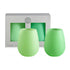Porter Green Silicone Unbreakable Glasses Fegg Gerbera + Leaf