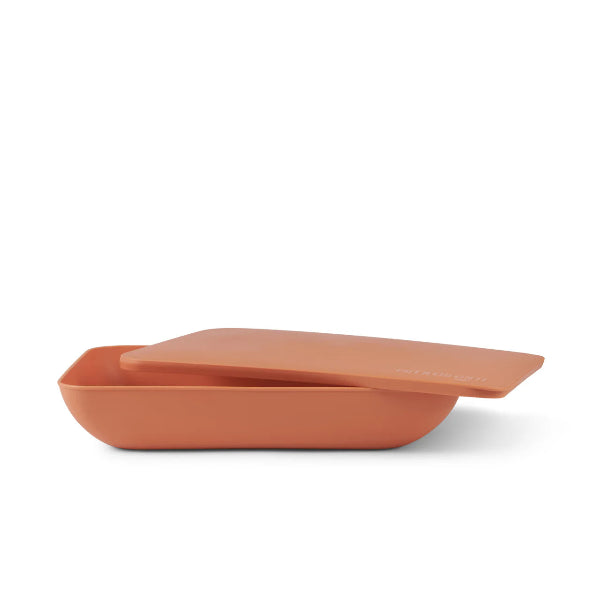 PutaLidonItRectangleServingPlatterwithLid-Papaya