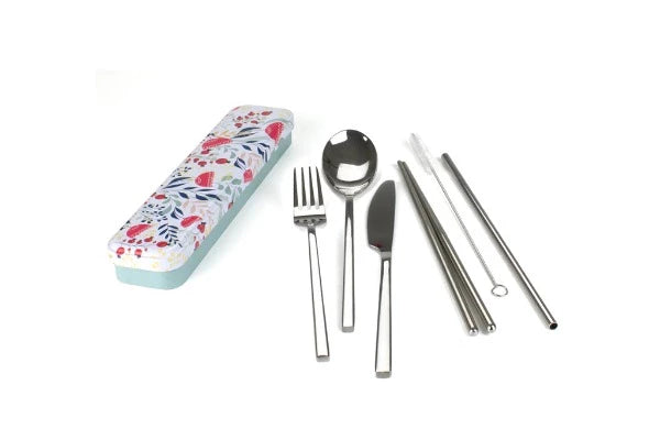 RETROKITCHEN Carry Your Cutlery - Botanical Stainless