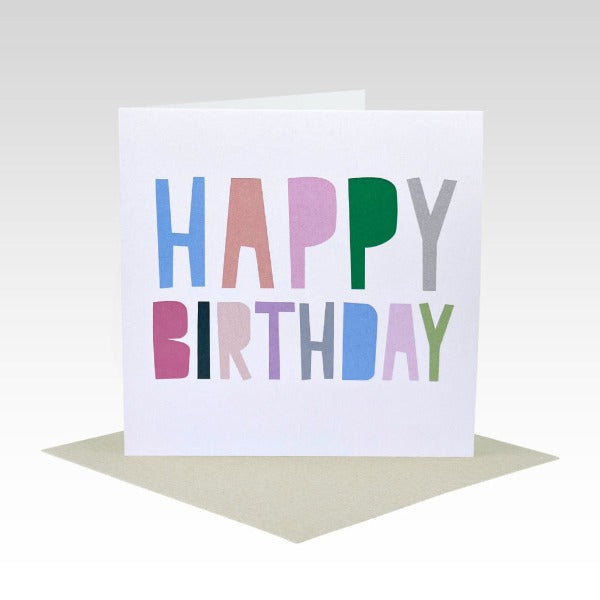 Rhicreative Card Multi Coloured Happy Birthday