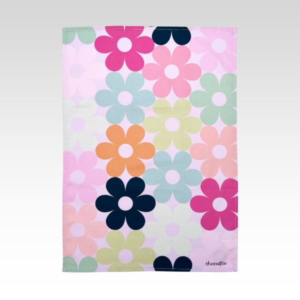 Rhicreative Tea Towel Flowers