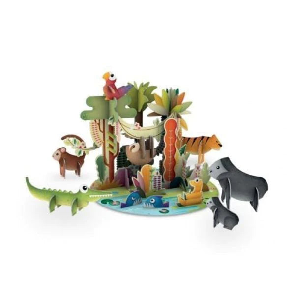Sassi 3D Assemble, Build & Book Jungle