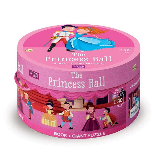 Sassi Book & Giant Puzzle The Princess Ball 30 pcs