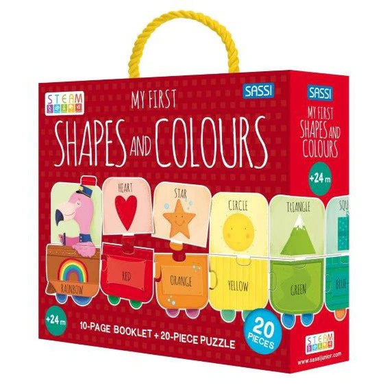 Sassi My First Shapes and Colours Puzzle & Book Set 20 pieces