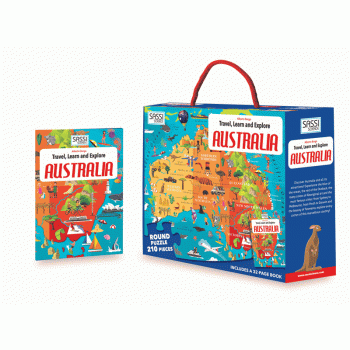 Sassi Puzzle & Book Set Australia 205 pcs