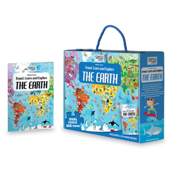 Sassi Puzzle & Book Set The Earth 205 pcs