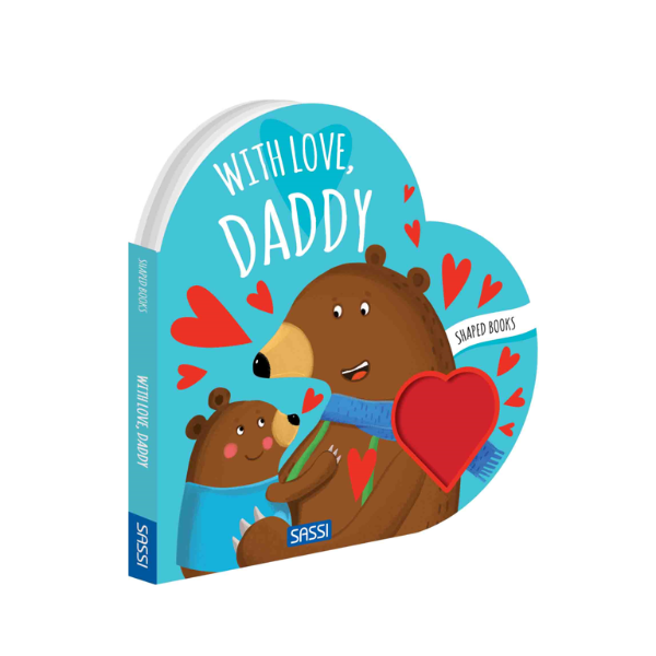 Sassi With Love Daddy Heart Shaped Book