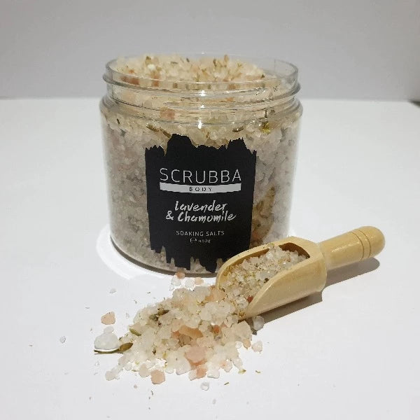 Scrubba Bath Soaking Salts Lavender + Chamomile
