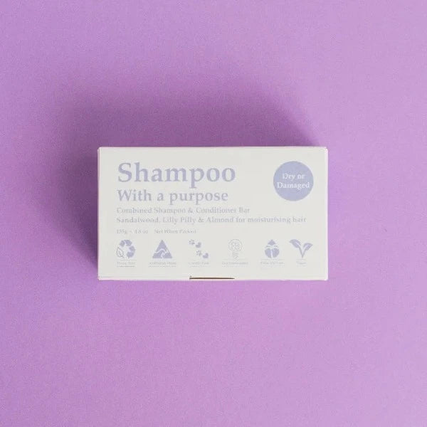 Shampoo with a Purpose Shampoo & Conditioner Bar Dry or Damaged 135g