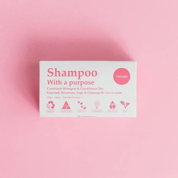 Shampoo with a Purpose Shampoo &amp; Conditioner Bar Volume 135g