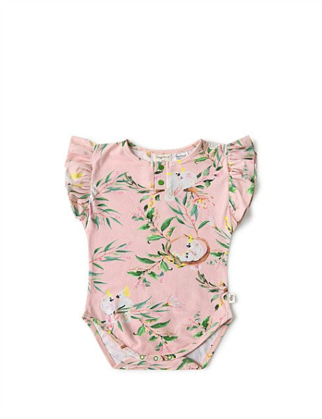 Snuggle Hunny Kids Clothing Short Sleeve Bodysuit 0-3 Months Cockatoo (000)