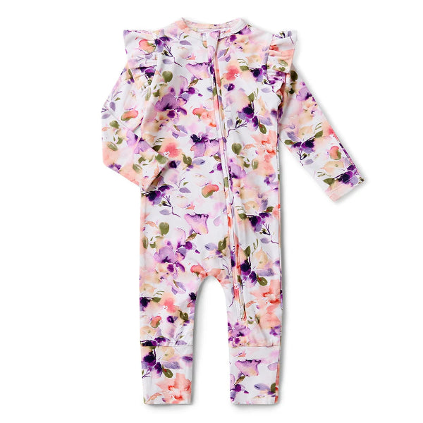 Snuggle Hunny Kids Clothing Snugglesuit Convertible Romper 3-6 Months (00) Blushing Beauty