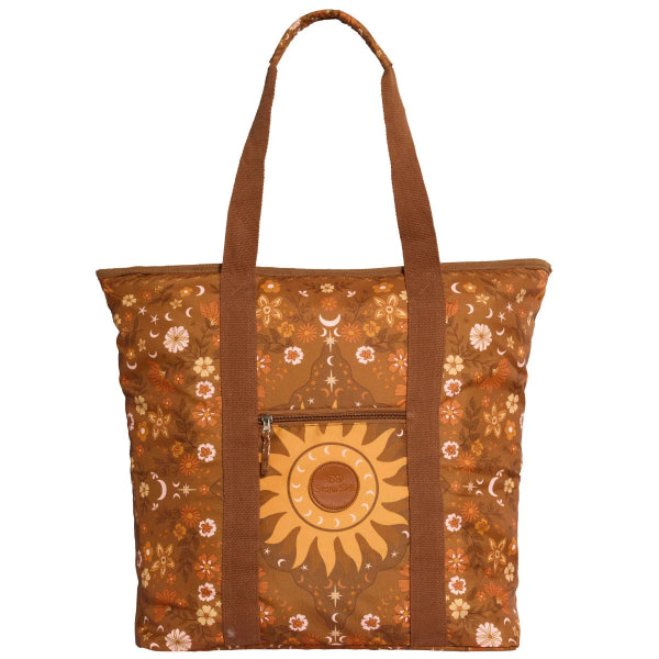 SomerSide Beach Tote Boho Sun Brown