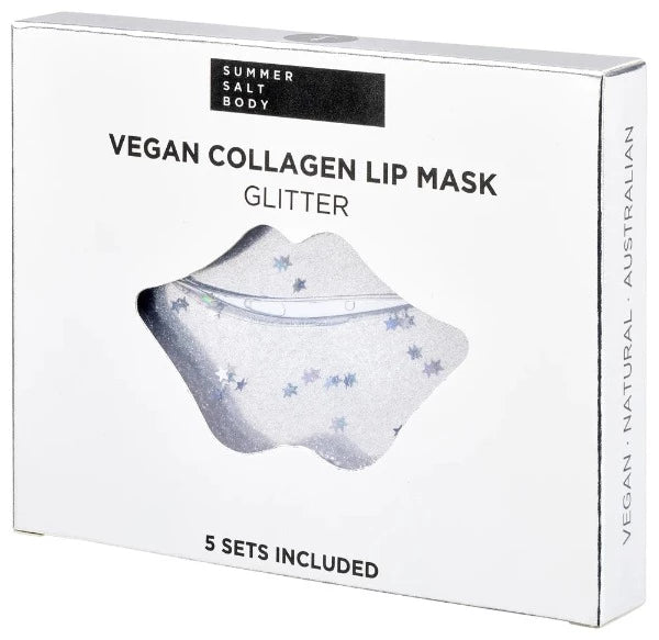 Summer Salt Body Vegan Collagen Lip Mask Sets Glitter x5