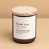 The Commonfolk Collective Candle | Thank you