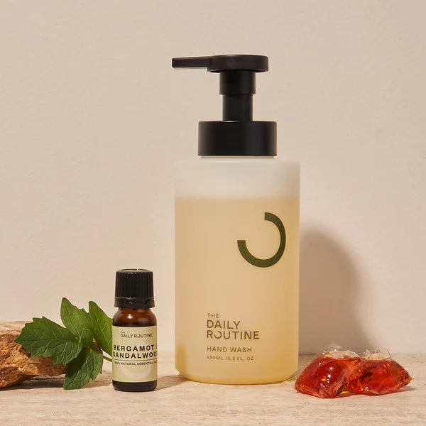 The Daily Routine Keeper Bottle &amp; Coconut Husk Hand Wash Pods