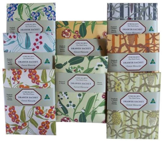 Thurlby Herb Farm Terra Bella Drawer Sachet in Forest Blossom