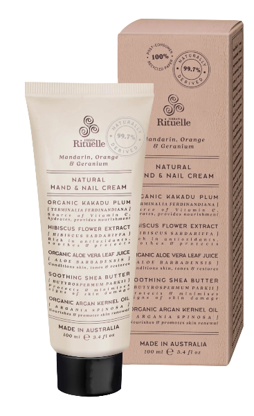 Urban Rituelle Natural Hand Cream Mandarin, Orange &amp; Geranium 100ml