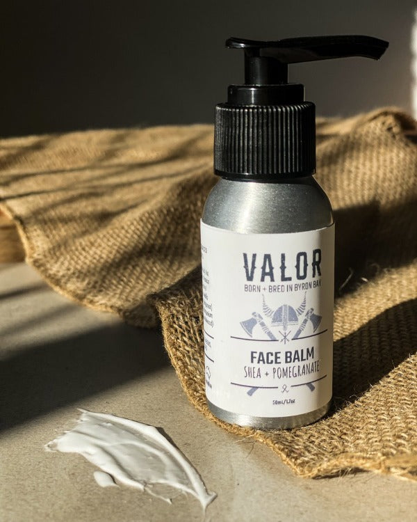 Valor Face Balm Shea and Pomegranate