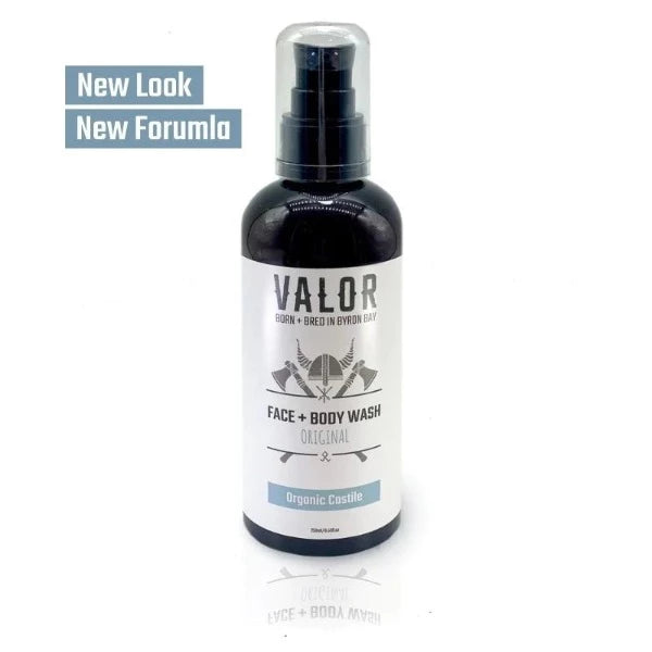 Valor Organic Castile Face & Body Wash Original 200ml