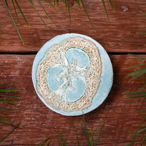 Washpool Luxe Soap Bar Rosemary &amp; Mint with Loofah